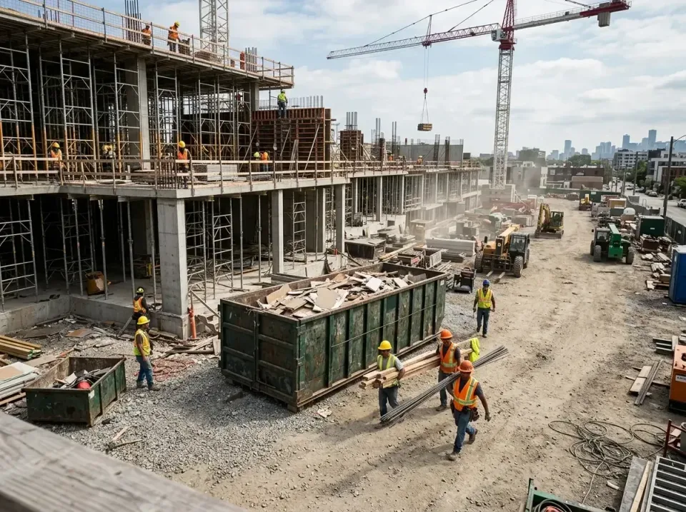 commercial-construction-site-w-002 — frequently asked questions, Low Cost Construction Dumpster Rental in Willmar, MN